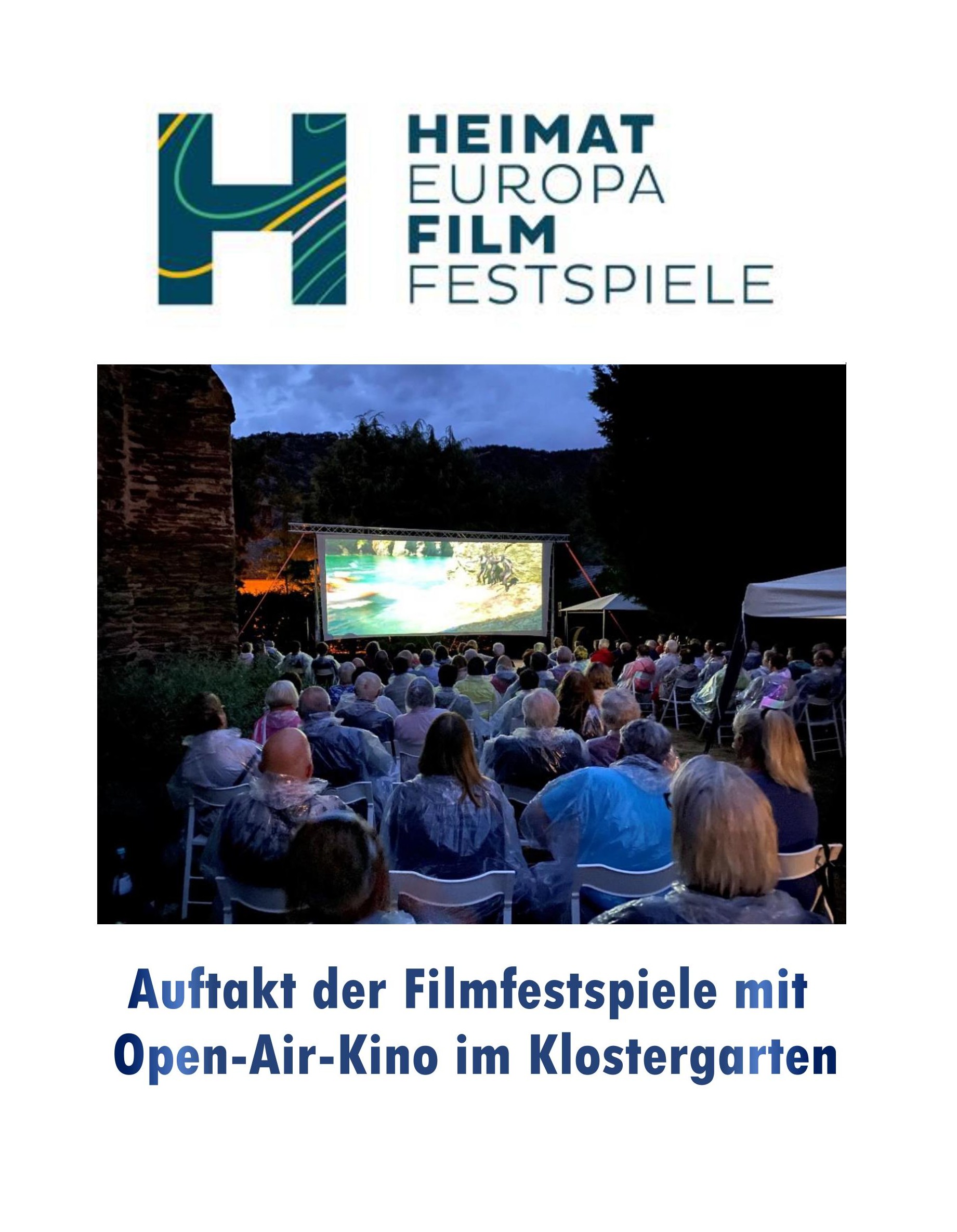 Großes Open-Air-Kino im Klostergarten